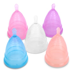 Soft food Grade Reusable Lady Menstruation Silicone Organic Menstrual Period Cups