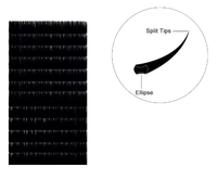 Ekstensi bulu mata individual klasik datar kasmir sintetis super matte 0,15mm buatan tangan profesional natural