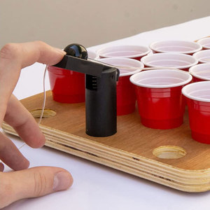 Custom Logo Game Table Portable Desktop Mini Pong Shot Cup Holes Customized Wood Top Desktop <strong>Drinking</strong> Game Mini Beer Pong <strong>Board</strong> - Product Image 3