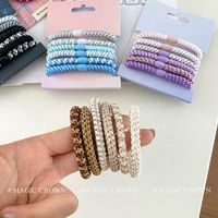 Chouchous élastiques de haute qualité pour femmes et filles Attaches de cheveux minimalistes en plusieurs couleurs Accessoires de cheveux décontractés