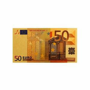 Juego de 7 Billetes de <span class=keywords><strong>Euro</strong></span> Coloridos con Denominaciones Completas, Colección de Tarjetas de Billetes Conmemorativos de PET, Regalo de Recuerdo 5 10 20 <span class=keywords><strong>50</strong></span> 100 200 500 - Product Image 5