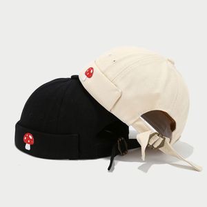 Literary Fashion Mushroom Design Brimless Sports Caps Women Men Hip Hop Docker <b>Hat</b> - Product Image 3