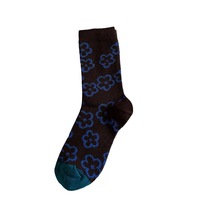 Nouvelles Arrivées Automne/Hiver Chaussettes Vintage Femme Motif Pied-de-Poule Artistique Coton Mi-Mollet Double Aiguille Double Fil Cadeau