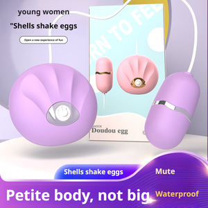 Vibrateur à 10 fréquences, contrôle à 12 niveaux, design en forme d'œuf, petites coquilles - Product Image 6