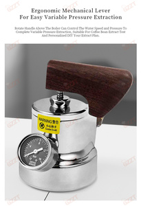 Máy bơm quay 9bar thương mại Máy pha cà phê bán tự động ba đầu Ý 1L * 3 + 12L nồi hơi nhà hàng Máy pha cà phê - Product Image 5