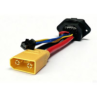 Cable de Conversión Personalizado de Conector Hembra de 2+6 y 2+4 Pines a Conector Macho XT90 para Carga de Alta Potencia de Vehículos Eléctricos