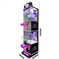 Prix usine monnayeur chanceux fou griffe prix jeu Machine qualité cadeau pince 24 Clips pour enfants matériel métallique