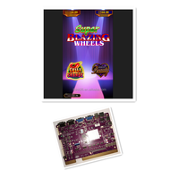 HET PCB Game SUPER BLAZING WHEELS FAMILY 2in1 for English Customizable Software Board with US Plug