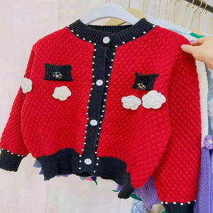 3.69 Dollar FYK192 Casual Long Sleeve Soft Wholesale Knitted <strong>Lady</strong> Sweater Knitted Women <strong>Christmas</strong> <strong>Cardigan</strong> With Colors - Product Image 2