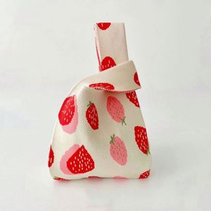 Bolso de Mano Pequeño y Bonito con Nudo, Bolso Tejido Estético, Bolso de Ganchillo para Mujer - Product Image 1