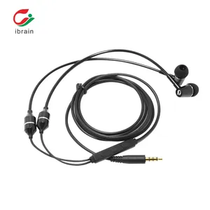 EMF 방사선 보호 이어폰 이어 버드 에어 튜브 헤드폰 대부분의 3.5mm 오디오 장치와 호환 가능