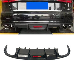 Diffusore Posteriore Sportivo A6 <span class=keywords><strong>S6</strong></span> C7 in Fibra di Carbonio con LED per <span class=keywords><strong>Audi</strong></span> A6 <span class=keywords><strong>S6</strong></span> (2012-2015) - Product Image 1