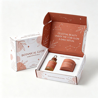 Boîte d'emballage personnalisée pour envoi postal, impression couleur, boîte en carton ondulé rigide pour cosmétiques, boîte plate en papier pour expédition avec inserts