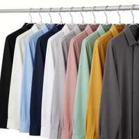 Chemise à manches longues en coton Supima doux pour homme - Impression et broderie personnalisées pour des looks uniques
