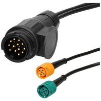 Ensemble de feux arrière de remorque comprenant un jeu de câbles de 5 mètres 13Pin 12 V avec marque de certification E Feu arrière Éclairage de remorque
