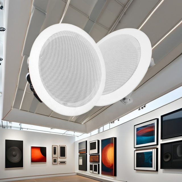 HiFi WiFi Smart Ceiling Speaker System 5W Active Home Theater Mini Wireless Excellent Audio Performance Outdoor Use PA Material