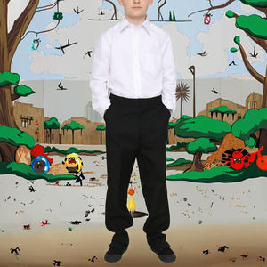 Evertrust Global - Conjunto de Uniforme Escolar Personalizado OEM Unisex para Niños, 100% Poliéster, Colores y Logotipo Personalizables - Product Image 3