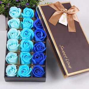 Boîte cadeau de fleurs de savon 18 <span class=keywords><strong>roses</strong></span> artificielles pour la Saint-Valentin Événements de remise de diplômes Souvenir de vacances - Product Image 3