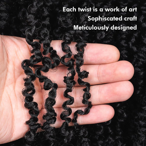 <span class=keywords><strong>Extension</strong></span> per capelli sintetici ricci Yanky Twist Crochet, pre-laccati, Mini Twist Micro Yaki Twist, per donne nere - Product Image 2