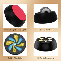 Appareil de beauté multifonction 5-en-1 portable de luxe rechargeable par USB en plastique