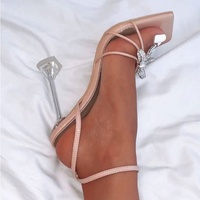 Sandales Romaines Florales à Talons Hauts et Fins, Nœud Strass Talon Haut pour Femme 2025