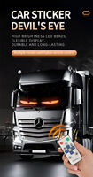Nouvelles lumières décoratives LED œil maléfique flexibles pour intérieur de voiture et fenêtre de camion MKS MKS-6654 - 12V 15W Personnalisées et universelles