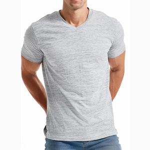 T-shirts d'été pour hommes à manches courtes, coupe ajustée, respirants, 100% coton, de haute qualité - Product Image 1