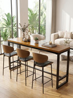 Ensemble table et chaises de bar commerciales à plateau haut en PVC, design rétro pour salons de thé et bars