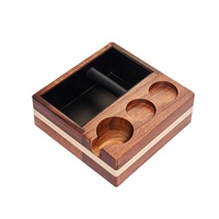 Accessoires et outils pour café et restaurants : Filtre, Tamper, Support, Porte-filtre, Distributeur d'expresso, Boîte à expresso en noyer et hêtre écologique