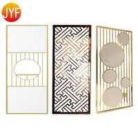 JYF11-Pantalla de hoja de acero inoxidable decorativa, para paredes divisorias baratas, 304