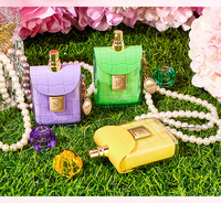 Mini-parfum portable 30 ml avec porte-clés perlé, motif floral, pour voyage, Dubaï, parfum durable, vente en gros
