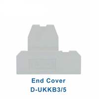 Langlebiger 500V 25A Zweischichtiger Kunststoff-DIN-Schienen-Klemmenblock Messingbeschichtet Schraubtyp UKKB3/UKK3 0,2-2,5mm
