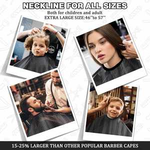 Capa de Peluquería con Logotipo Personalizado, Impermeable, Antiestática, Diseño Personalizado de Fábrica, Capa de Barbero para Corte de Cabello, Poliéster - Product Image 4