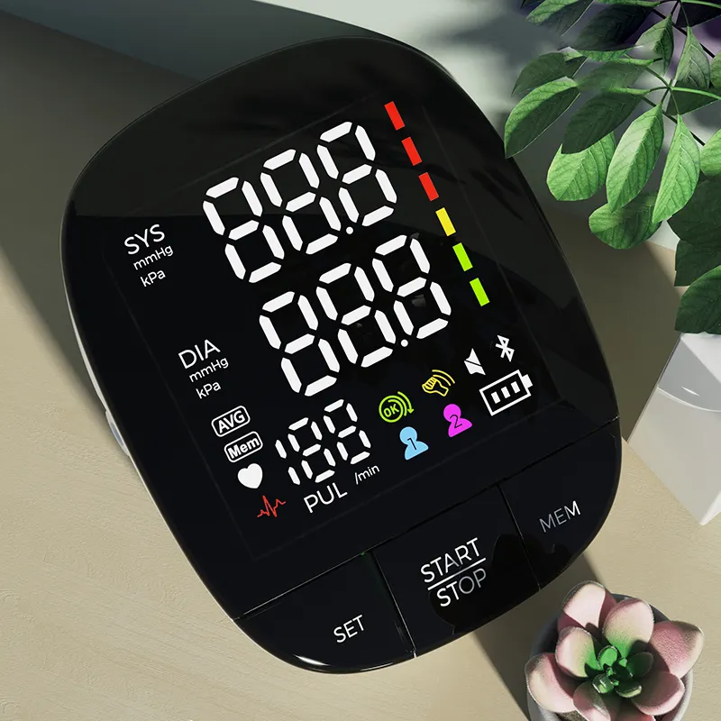 Tensiomètre intelligent à écran LED à bras personnalisable Fournisseur Tensiomètre cellulaire pour hôpital et maison