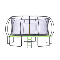 Trampolín Zoshine de 1500 LBS, 15 pies/16 pies, para Exteriores, con Red Protectora, Resistente a la Intemperie y Duradero, para Uso Doméstico y Comercial, Niños y Adultos