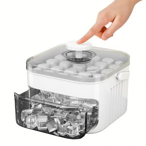 Eco-Friendly One-Click Quick-Frozen <b>Ice</b> Cube Mold Easy Release Whiskey Household <b>Ice</b> Box Storage Reusable Plastic <b>Ice</b> <b>Maker</b> Tool - Product Image 1