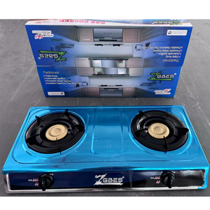 เตาแก๊สสแตนเลสแบบตั้งโต๊ะสองหัวเตา ใช้แก๊ส LPG จุดติดด้วยระบบ Piezoelectric สำหรับบ้านและโรงแรม - Product Image 2