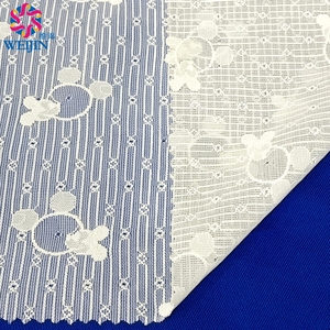 Spandex personnalisé en polyester hauteur de fleur Jacquard dentelle Tulle puissance tissu de maille imprimé <span class=keywords><strong>Mickey</strong></span> rayure tissu organique vêtements robe - Product Image 3