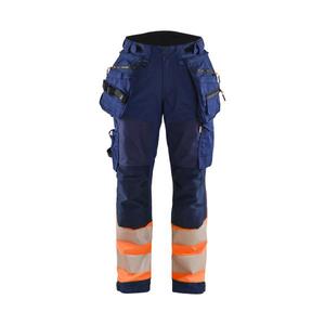 BLAKLADER - 711425138953D25 Women's <b>Hi</b>-<b>Vis</b> Softshell trousers Navy blue/<b>Orange</b> - EAN 7330509879764 <b>HI</b>-<b>VIS</b> WORKWEAR - Product Image 1