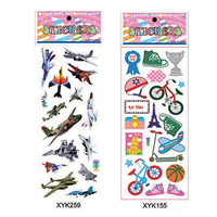 Autocollants mécaniques personnalisés pour voiture et avion Décalcomanies murales pour enfants Pâques Anime Sticker Pack