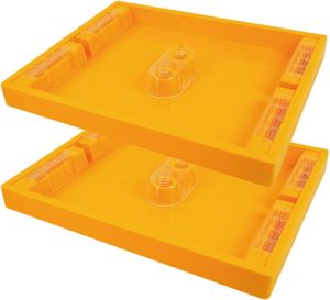Paquete de 2 comederos Langstroth de 1.2 galones para colmena, suministros de apicultura para 10 cuadros, alimentador superior para agua, azúcar y pastel, equipo para colmenas - Product Image 1