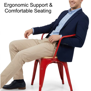 Muebles de Comedor, <span class=keywords><strong>Silla</strong></span> de Comedor de Estilo Industrial, Diseño Minimalista, Estructura de Metal, <span class=keywords><strong>Silla</strong></span> de Ocio para Restaurante - Product Image 5