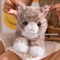 Peluche chaton réaliste, chat orange, chat gris tabby, cadeau pour enfants, rembourrage en coton PP, 31cm-50cm