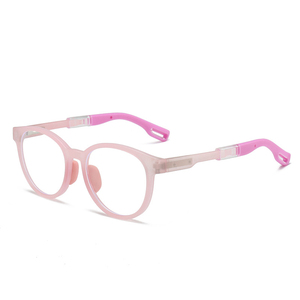 Lunettes J205 Finewell pour enfants, anti-lumière bleue, ovales, monture intégrale en TR90, pour garçons et filles de 6 à 12 ans, utilisation avec prescription, rose - Product Image 5