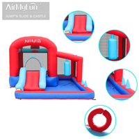 Château gonflable d'extérieur avec toboggan pour enfants, château gonflable familial, fête, capacité de 3 personnes, installation facile pour les enfants