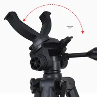 Support de chasse télescopique en alliage d'aluminium de 1.5m support de chasse en forme de V support de sol d'entraînement en plein air ensemble de trépied