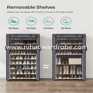 4 strato di 20 pairs titolari di Stoccaggio di <span class=keywords><strong>scarpe</strong></span> di <span class=keywords><strong>plastica</strong></span> rack organizer organizzatore scarpa scaffale - Product Image 5