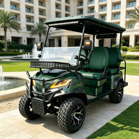Voiturette de golf électrique tout-terrain 4 places avec options de peinture personnalisées et grand panier de rangement supplémentaire pour le marché américain