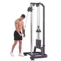 Equipo de Gimnasio al por Mayor, Torre de Poleas Montada en la Pared para Entrenamiento de Fuerza y Desarrollo Muscular