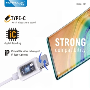 Konfulon 2024 ใหม่บรรจุเดิม Type-C หูฟังสเตอริโอชนิดใส่ในหูหูฟังแบบมีสายพร้อมไมโครโฟนสําหรับ Xiaomi, <span class=keywords><strong>OPPO</strong></span>, OnePlus - Product Image 6